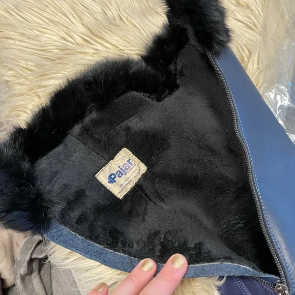 Pajar, leather, suede and shearling boots, size 11, but fit small. True size 9.5 - Picture 5 of 14